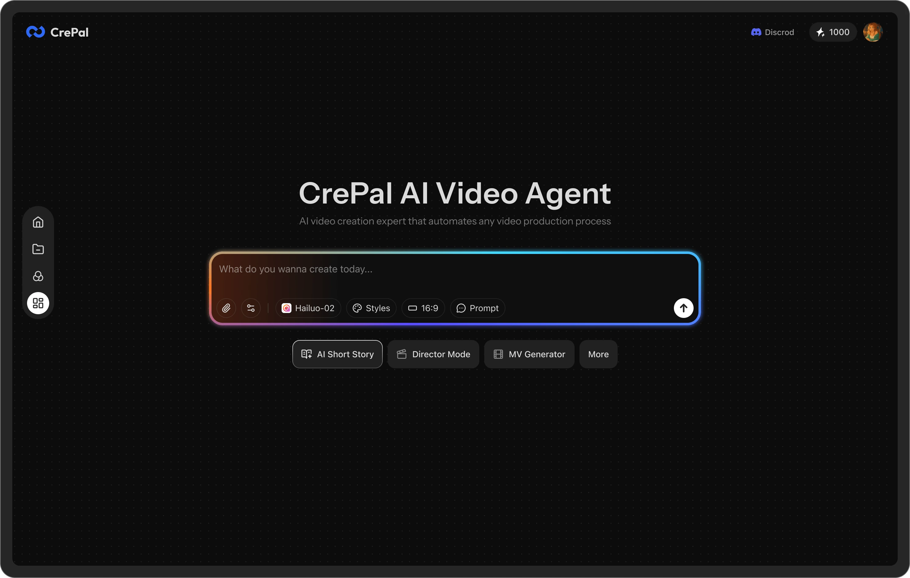 CrePal turns your ideas into stunning visuals in minutes.